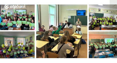 Уроки з фінграмотності для понад 700 дітей провели співробітники ОТП БАНК