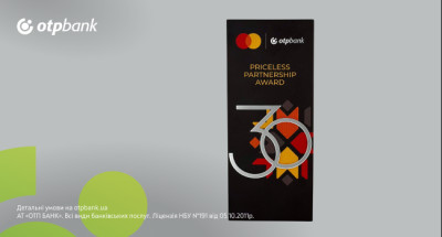 Priceless Partnership Award: ОТП БАНК отримав нагороду від Mastercard