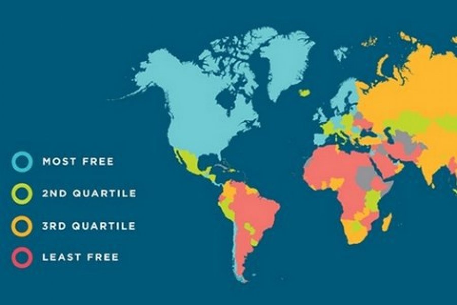 Украина заняла 11-е место среди экономически несвободных стран