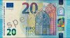 Новая банкнота номиналом 20 евро вводится в обращение